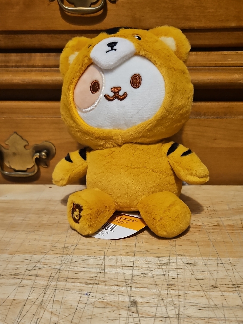 Cute Yellow Tiger Plush Stuffed Animal for Kids